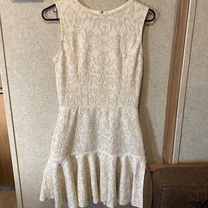 Bar III off white print mini dress